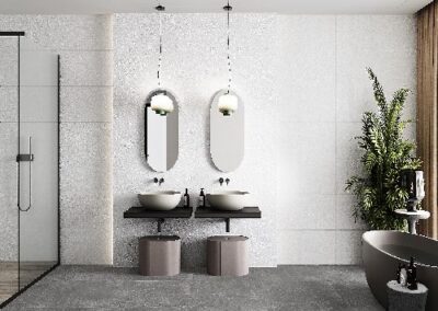 absolute 40X120 Blanco MATE + Forest 40X120 Blanco MATE