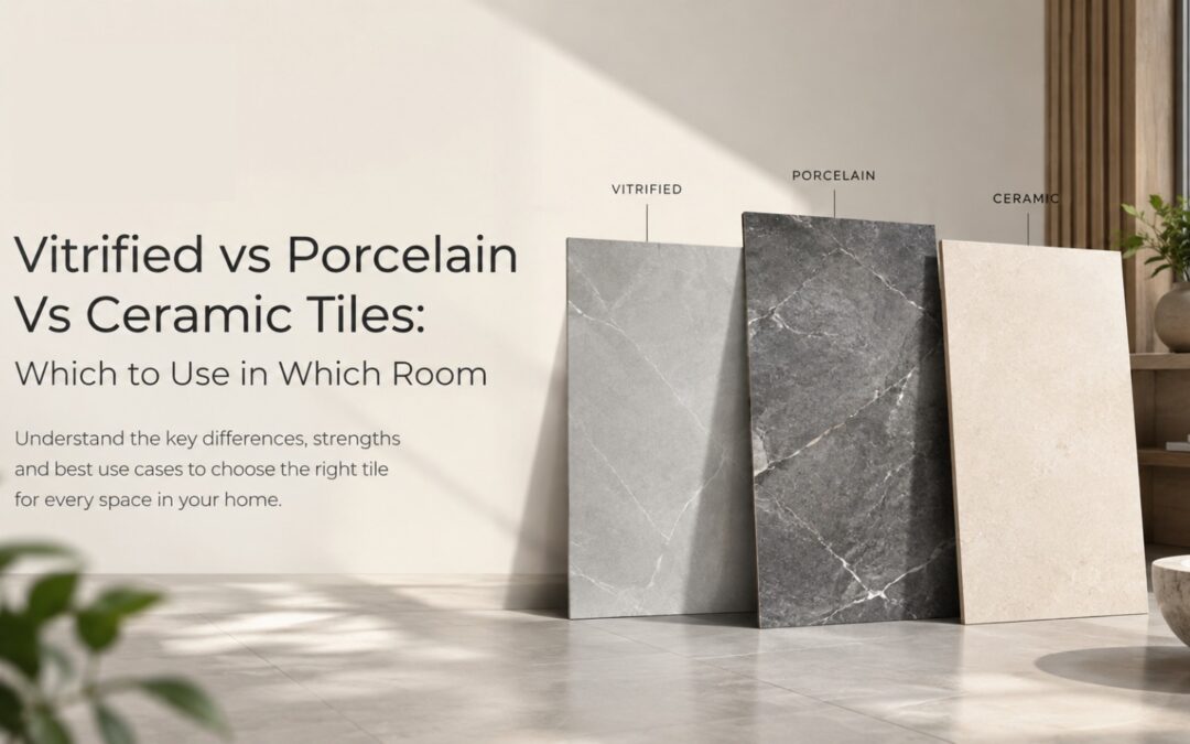 Vitrified vs Porcelain vs Ceramic Tiles: Room Guide